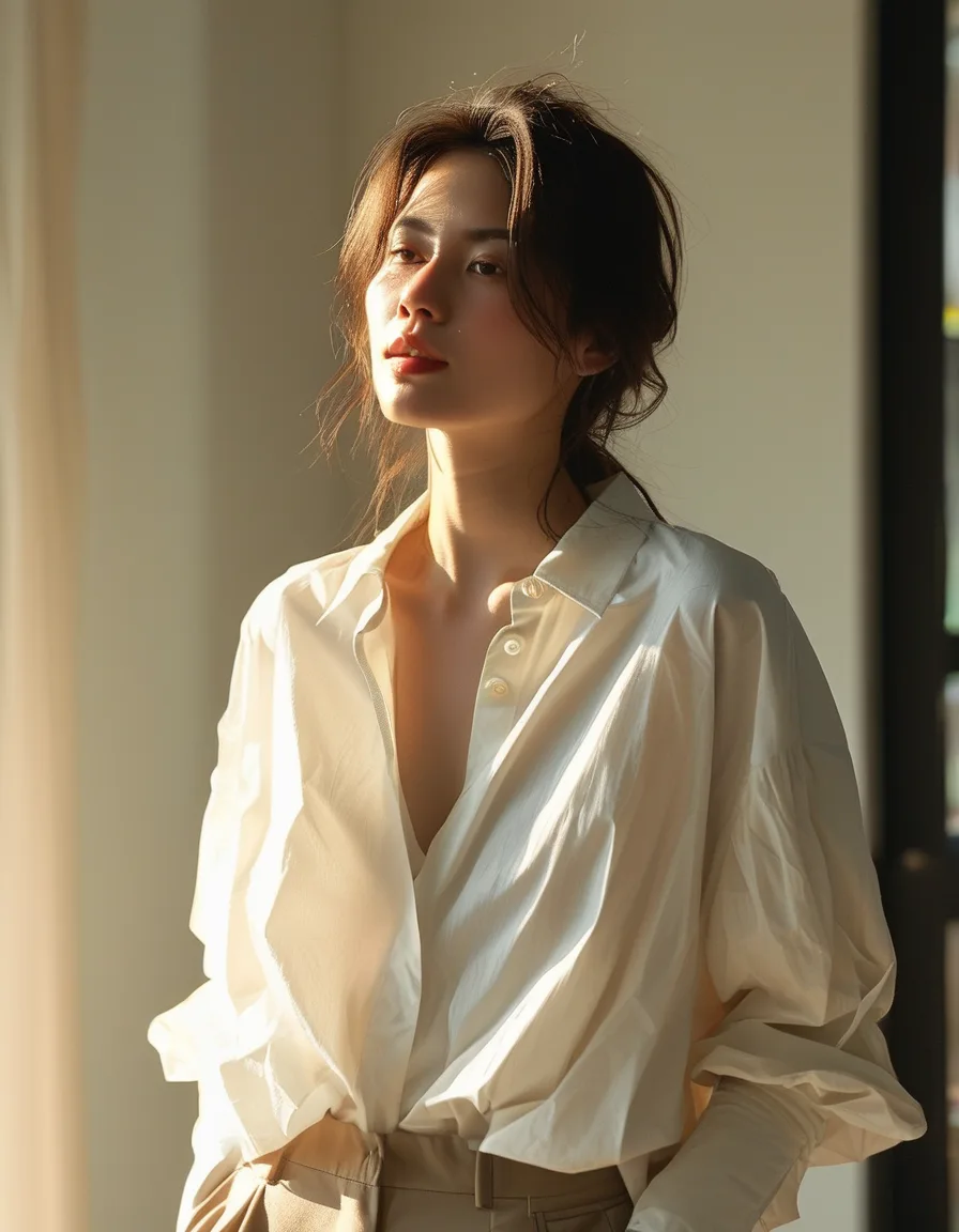 The Oversized Shirt: Borrowed-From-the-Boys Volume, Styled With Intention